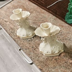 Lenox Cream and Gold Candle Holders Table Settings Home Christmas Easter